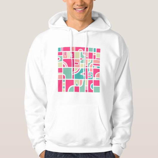 Abstract patroon 170715 hoodie (Voorkant)