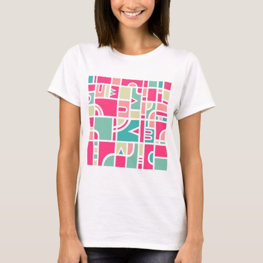 Abstract patroon 170715 t-shirt (Voorkant)