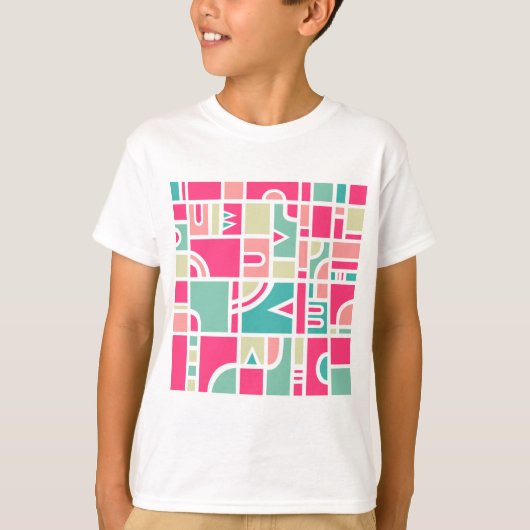 Abstract patroon 170715 t-shirt (Voorkant)