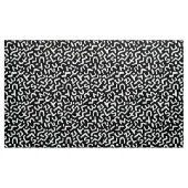 Abstract Patroon 170822 - Wit op Zwart Stof (Yard (91,4 cm))