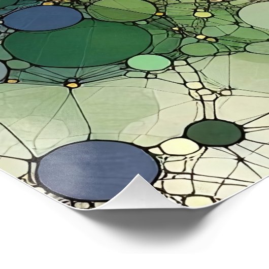 Abstract Patroon 1 - AI - Kunstwerk Perfect Poster (Hoek)