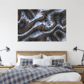 Abstract patroon 1 canvas afdruk (Insitu (Slaapkamer))