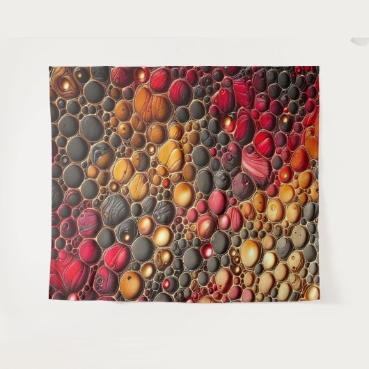 Abstract Patroon 1 - Kunstwerk in reliëf Wandkleed (Voorkant (horizontaal))