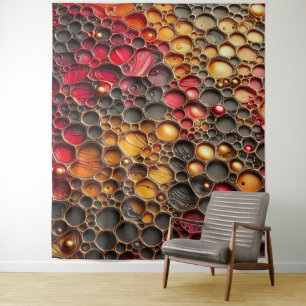 Abstract Patroon 1 - Kunstwerk in reliëf Wandkleed