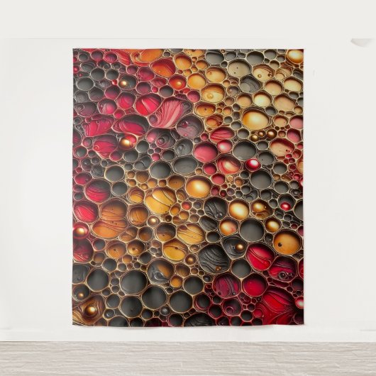 Abstract Patroon 1 - Kunstwerk in reliëf Wandkleed (Voorkant)