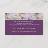 Abstract Patroon 1 Verticaal Visitekaartje (Achterkant)