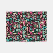Abstract patroon 210515 fleece deken (Voorkant (Horizontaal))