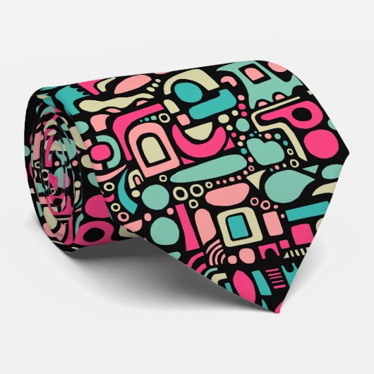 Abstract patroon 210515 stropdas (Opgerold)