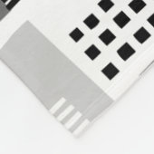 Abstract patroon 280817 - Grijze schaduwen Fleece Deken (Hoek)