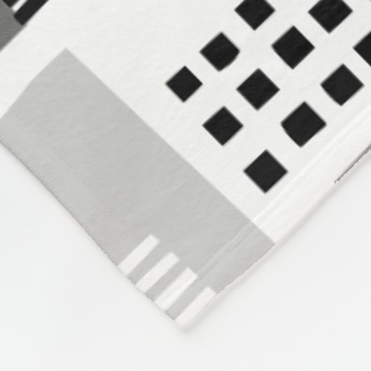 Abstract patroon 280817 - Grijze schaduwen Fleece Deken (Hoek)