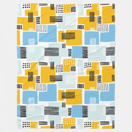 Abstract patroon 280817 - Kleuren 01 Fleece Deken (Voorkant)