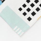 Abstract patroon 280817 - Kleuren 01 Fleece Deken (Hoek)