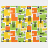 Abstract patroon 280817 - Kleuren 02 Fleece Deken (Voorkant (Horizontaal))
