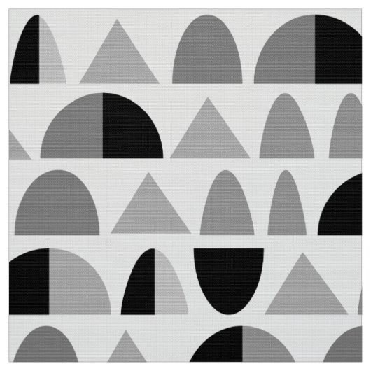 Abstract patroon 290721 - zwart-wit stof (Swatch)
