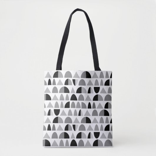 Abstract patroon 290721 - zwart-wit tote bag (Voorkant)
