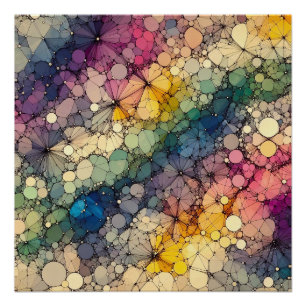 Abstract Patroon 2 - AI - Kunstwerk Perfect Poster