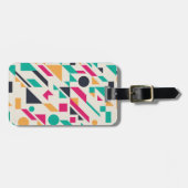 Abstract patroon 3 bagagelabel (Voorkant horizontaal)