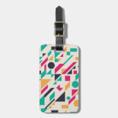 Abstract patroon 3 bagagelabel (Voorkant verticaal)