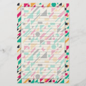 Abstract patroon 3 briefpapier (Voorkant)