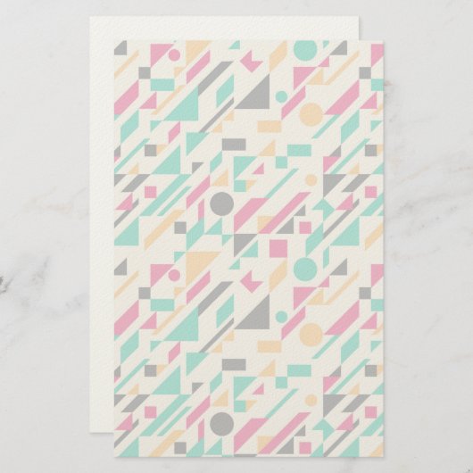 Abstract patroon 3 briefpapier (Voorkant / Achterkant)