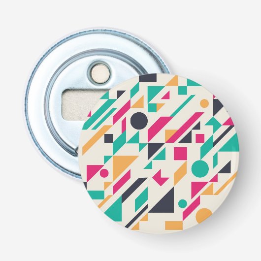 Abstract patroon 3 button flesopener (Voorkant)
