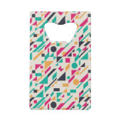 Abstract patroon 3 creditkaart flessenopener (Achterkant)