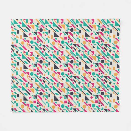 Abstract patroon 3 fleece deken (Voorkant (Horizontaal))
