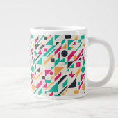 Abstract patroon 3 grote koffiekop (Rechts)