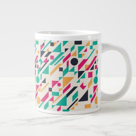 Abstract patroon 3 grote koffiekop (Rechts)