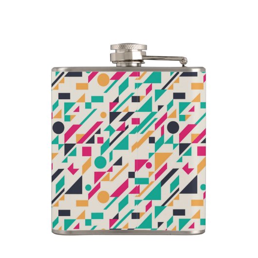 Abstract patroon 3 heupfles (Achterkant)