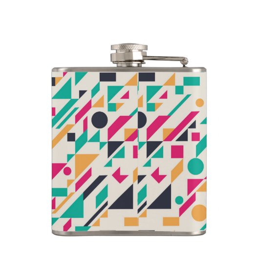 Abstract patroon 3 heupfles (Achterkant)