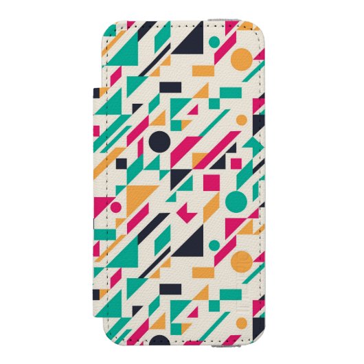 Abstract patroon 3 incipio iPhone portemonnee hoesje (Voorkant Agenda)