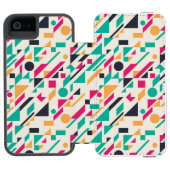 Abstract patroon 3 incipio iPhone portemonnee hoesje (Agenda Open)