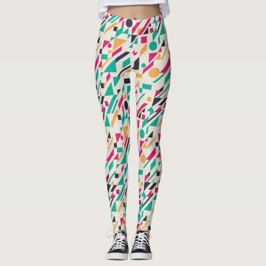 Abstract patroon 3 leggings (Voorkant)