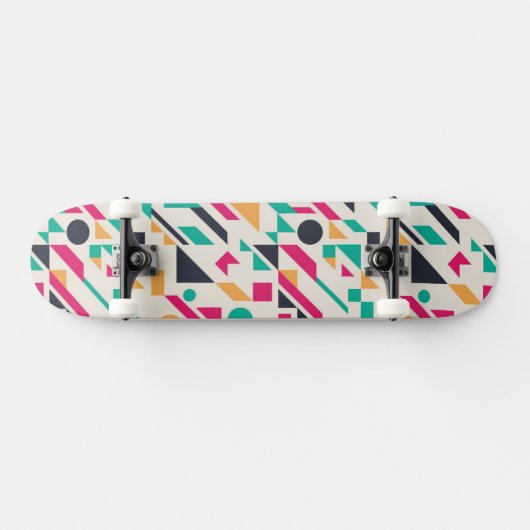 Abstract patroon 3 skateboard (Horizontaal)