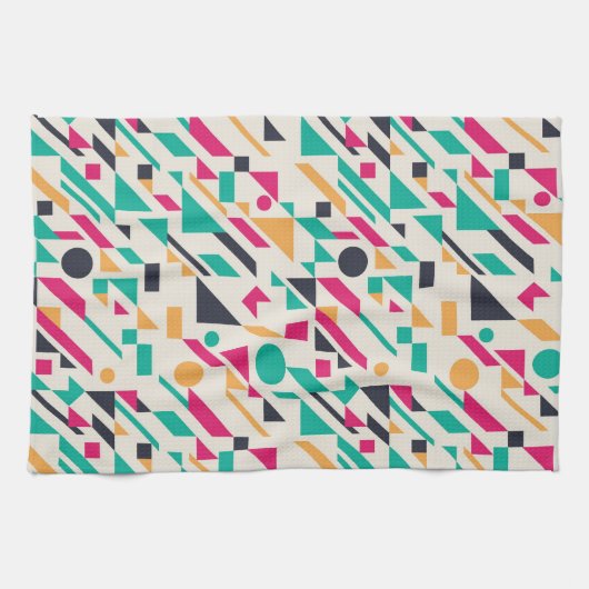 Abstract patroon 3 theedoek (Horizontaal)