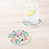 Abstract patroon 3 zandsteen onderzetter (Zijkant)