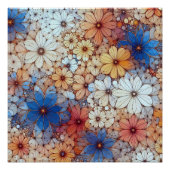 Abstract Patroon 4 - AI - Kunstwerk Perfect Poster (Voorkant)