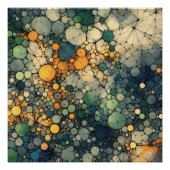 Abstract Patroon 5 - AI - Kunstwerk Perfect Poster (Voorkant)