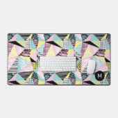 Abstract Patroon Aangepast Monogram Bureaumat (Keyboard & Muis)