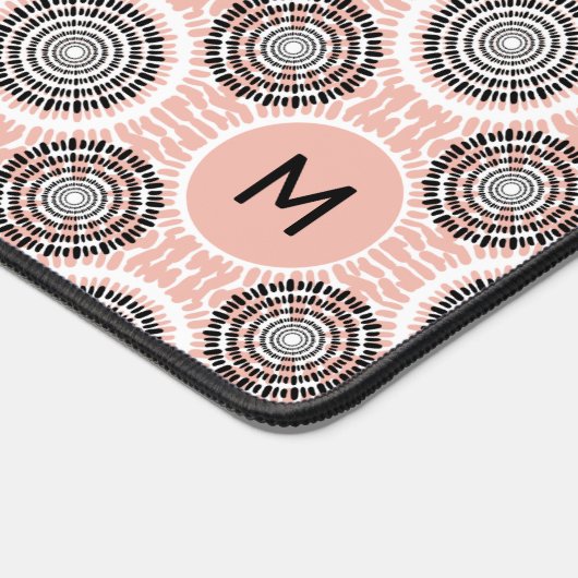 Abstract Patroon Aangepast Monogram Bureaumat (Hoek)