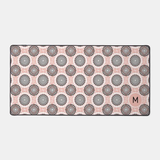 Abstract Patroon Aangepast Monogram Bureaumat (Voorkant)