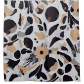 Abstract patroon aardtoon douchegordijn (Voorkant)