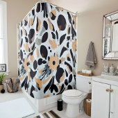 Abstract patroon aardtoon douchegordijn