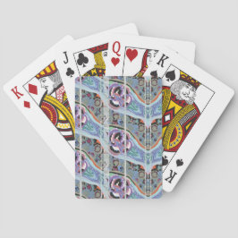 Abstract patroon achtergrond, naadloze illustratie pokerkaarten