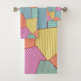 Abstract patroon bad handdoek