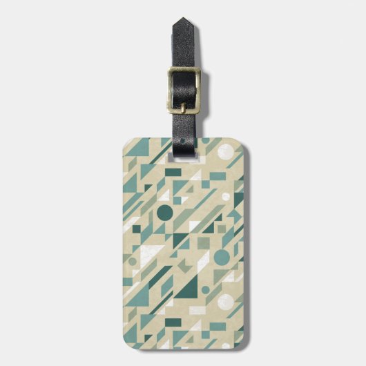 Abstract patroon bagagelabel (Voorkant verticaal)