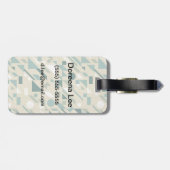 Abstract patroon bagagelabel (Achterkant horizontaal)