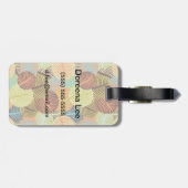 Abstract patroon bagagelabel (Achterkant horizontaal)