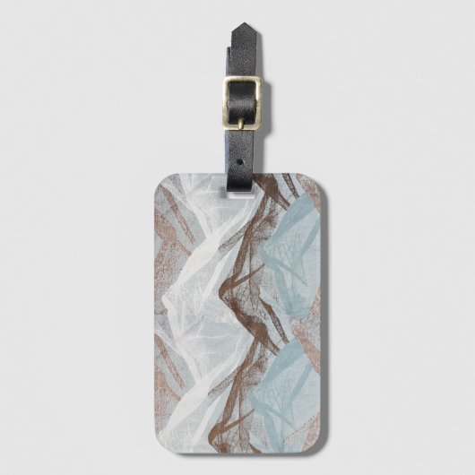 Abstract patroon bagagelabel (Voorkant (verticaal))